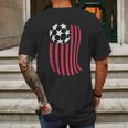 Usa National Flag With Soccer Ball Distressed Gift Mens Back Print T-shirt Gifts for Men