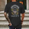 Usn Navy Full Print Eagle Mens Back Print T-shirt Gifts for Men