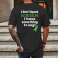 Verbal Awareness Cerebral Palsy Brain Damage Awareness Mens Back Print T-shirt Gifts for Men