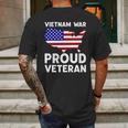 Vietnam War Proud Veteran Graphic Design Printed Casual Daily Basic Mens Back Print T-shirt Gifts for Men