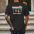 Vintage 1967 55Th Birthday Limited Edition 55 Years Old Mens Back Print T-shirt Gifts for Men