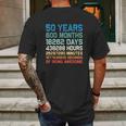 Vintage 1969 52Th Birthday 52 Yrs Old 600 Months Mens Back Print T-shirt Gifts for Men