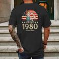 Vintage 1980 Limited Edition 1980 42Nd Birthday 42 Years Old Mens Back Print T-shirt Gifts for Men