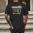 Vintage 1983 38Th Birthday Limited Edition 38 Years Old Mens Back Print T-shirt Gifts for Men