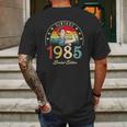 Vintage 1985 Limited Edition 1985 37Th Birthday 37 Years Old Mens Back Print T-shirt Gifts for Men