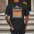 Vintage 1991 31St Birthday Limited Edition 31 Years Old Mens Back Print T-shirt Gifts for Men