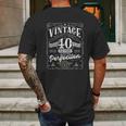 Vintage 40Th Birthday Top For Him 1981 Mens Back Print T-shirt Gifts for Men