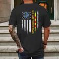 Vintage American Flag Proud Us Air Force Vietnam Veteran Dad Meaningful Gift Mens Back Print T-shirt Gifts for Men