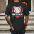 Vintage Baseball Fan Logo Mens Back Print T-shirt Gifts for Men