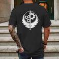 Vintage Brotherhood Of Steel Logo Mens Back Print T-shirt Gifts for Men