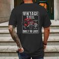 Vintage Built To Last Rat Rod Mens Back Print T-shirt Gifts for Men