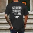 Vintage Cruisin With My Thelma For Close Friends Mens Back Print T-shirt Gifts for Men