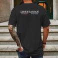 Vintage Distressed Libertarian More Freedom Mens Back Print T-shirt Gifts for Men