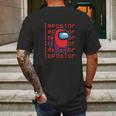 Vintage Impostor Among Us Mens Back Print T-shirt Gifts for Men