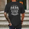 Vintage Limited Edition Papa Since 1930 All Original Parts Mens Back Print T-shirt Gifts for Men