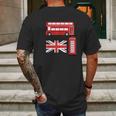 Vintage London I Love Travel Wanderlust Mens Back Print T-shirt Gifts for Men