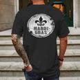 Vintage Mardi Gras New Orleans Logo Mens Back Print T-shirt Gifts for Men