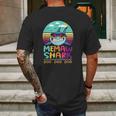 Vintage Memaw Shark Doo Doo Doo Birthday Gifts Mens Back Print T-shirt Gifts for Men