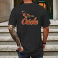 Vintage Oriole Bird Amazing Bird Gift Mens Back Print T-shirt Gifts for Men