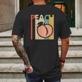 Vintage Peach Peach Fruit Emoji Gift Mens Back Print T-shirt Gifts for Men