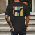 Vintage Redbone Coonhound Dog Mens Back Print T-shirt Gifts for Men