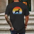 Vintage Retro Doberman Pinscher Mens Back Print T-shirt Gifts for Men