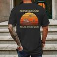 Vintage Retro Perseverance Mars Rover Mens Back Print T-shirt Gifts for Men