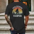 Vintage Retro Social Distancing Champion Bigfoot Mens Back Print T-shirt Gifts for Men