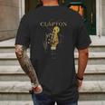 Vintage Retro Style Clapton Classic Guitar Mens Back Print T-shirt Gifts for Men