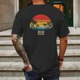 Vintage Rio De Janeiro - Brazil Beach Souvenir Mens Back Print T-shirt Gifts for Men