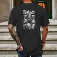 Vintage Slipknot Creepy Mono Art Mens Back Print T-shirt Gifts for Men