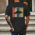 Vintage Style Platypus Silhouette T-Shirt Mens Back Print T-shirt Gifts for Men