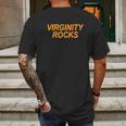 Virginity Rocks Basic Vintage Mens Back Print T-shirt Gifts for Men