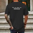 Volts Ask Me About My Merkin Mens Back Print T-shirt Gifts for Men