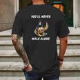 You Never Walk Alone Austim Awareness Dad And Son Mens Back Print T-shirt Gifts for Men