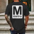 Washington Dc Metro T-Shirt Mens Back Print T-shirt Gifts for Men