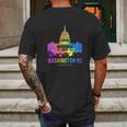 Washington Dc Skyline Watercolor Souvenirs Gifts Us Capitol Mens Back Print T-shirt Gifts for Men