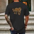 Watercolor Wild Animals Gift For Jaguar Lovers Mens Back Print T-shirt Gifts for Men