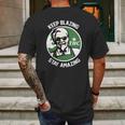 Weed Blazing Mens Back Print T-shirt Gifts for Men