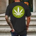 Weed Sativa Leaf T-Shirt Mens Back Print T-shirt Gifts for Men