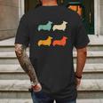 Welsh Corgi Gift Dog Lover Retro Welsh Corgi Vintage Dog Mens Back Print T-shirt Gifts for Men