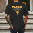 West Virginia Mountaineers Not Grandfather Papaw Mens Back Print T-shirt Gifts for Men