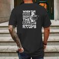 When The Hood Drops Funny Welder Gift Mens Back Print T-shirt Gifts for Men