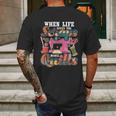 When Life Gives You Scraps Make Quilts Quilter Quilting Mens Back Print T-shirt Gifts for Men