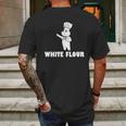 White Flour White Power Spoof T-Shirt Mens Back Print T-shirt Gifts for Men