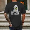 White Golden Retriever Dont Stop Retrievin Tee Mens Back Print T-shirt Gifts for Men