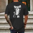 White Tiger Kemono Furries Mens Back Print T-shirt Gifts for Men