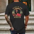 Whos The Master Vintage Mens Back Print T-shirt Gifts for Men