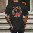 Whos The Master Vintage Last Dragon Mens Back Print T-shirt Gifts for Men