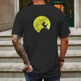 Wild Goat Lover Yellow Moon Dark Forest Funny Gift Mens Back Print T-shirt Gifts for Men